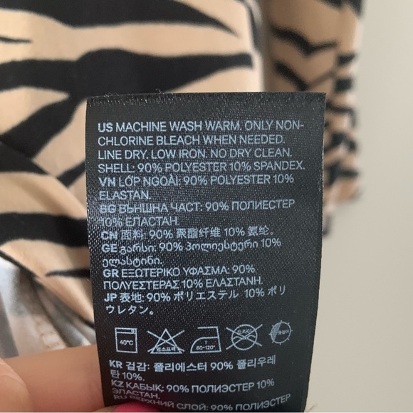 ⚠️SOLD⚠️ Leopard Stripe Print Wrap Dress - Picture 7 of 7